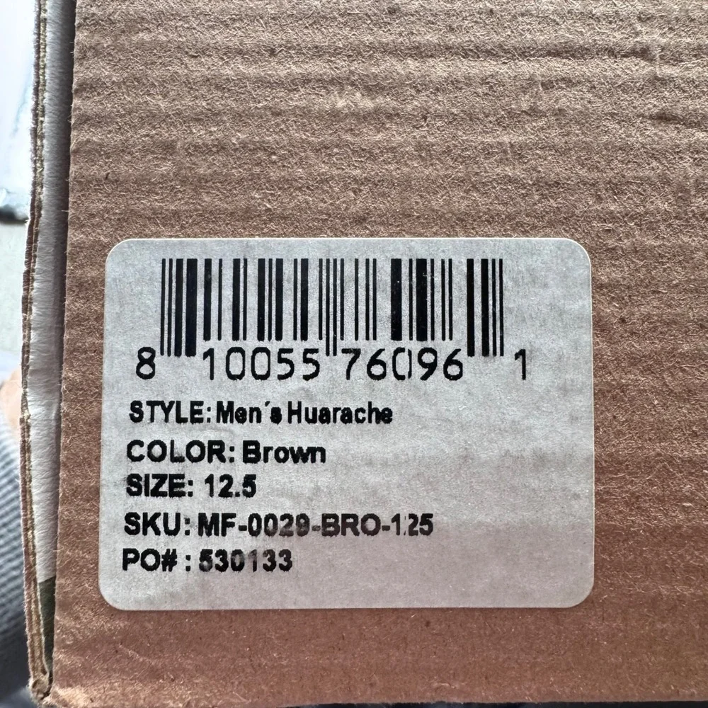 Nisolo Men's 12.5 Huarache Woven Sandals Brown‎ Leather Slip On New in Box